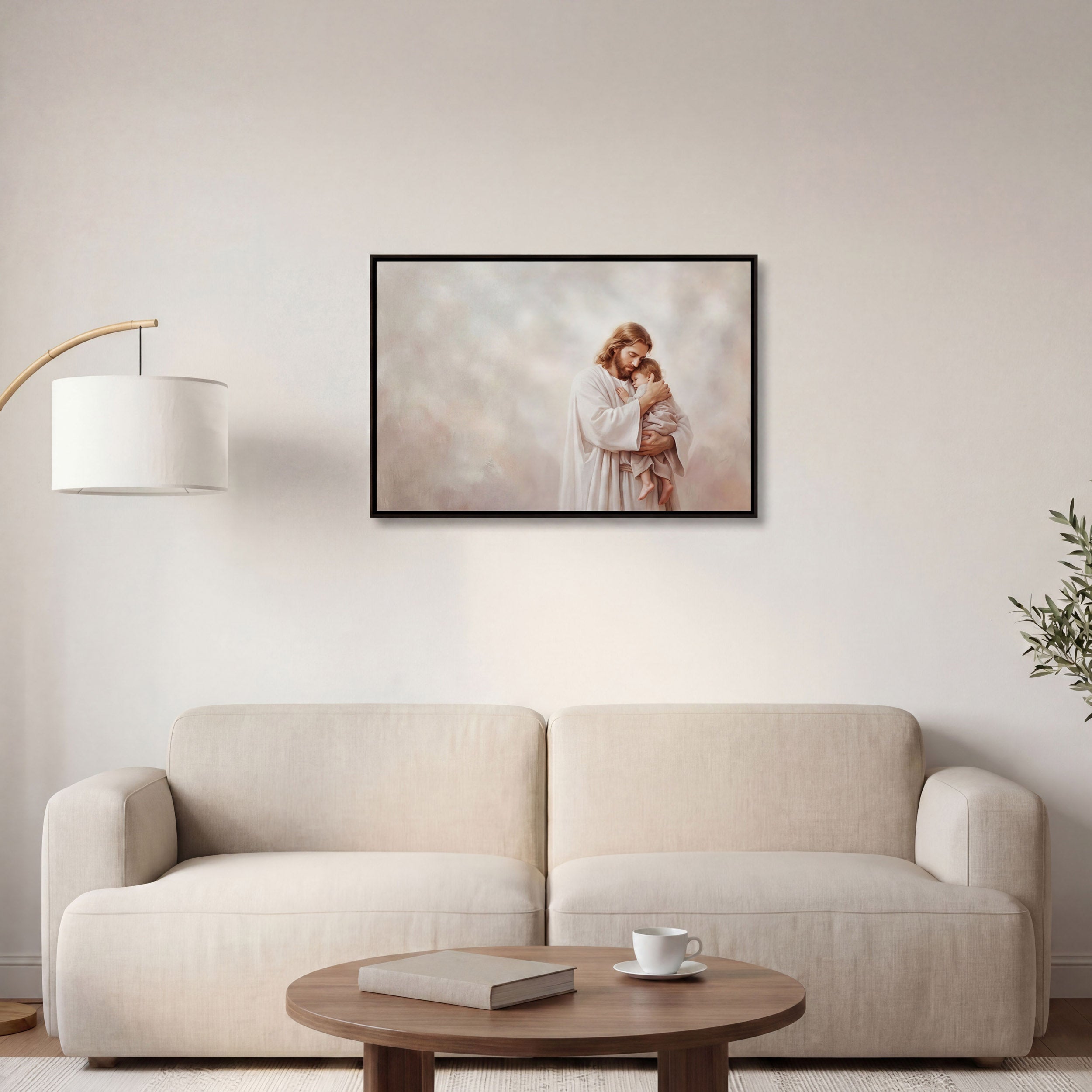 Safe in His Arms - Canvas