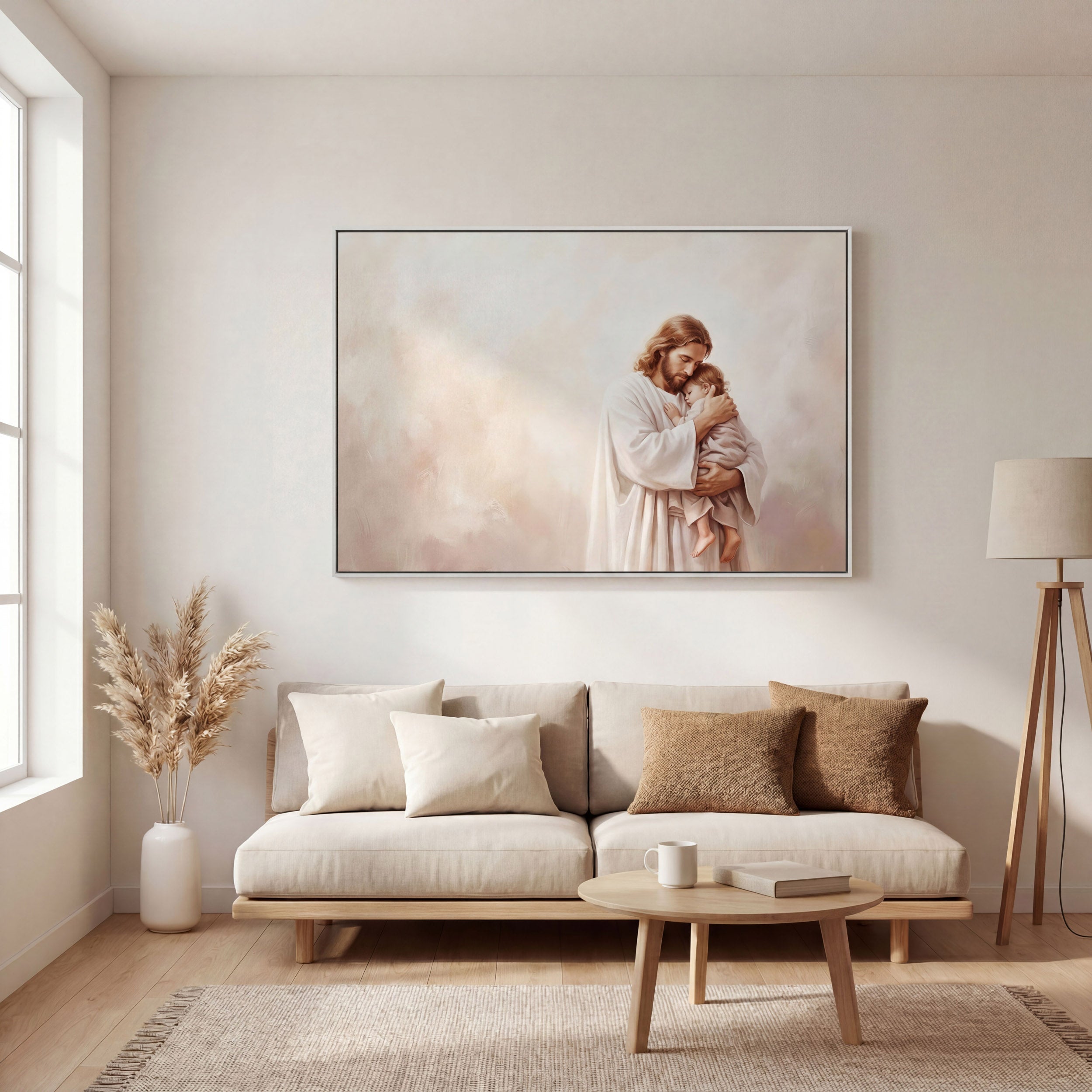 Safe in His Arms - Canvas